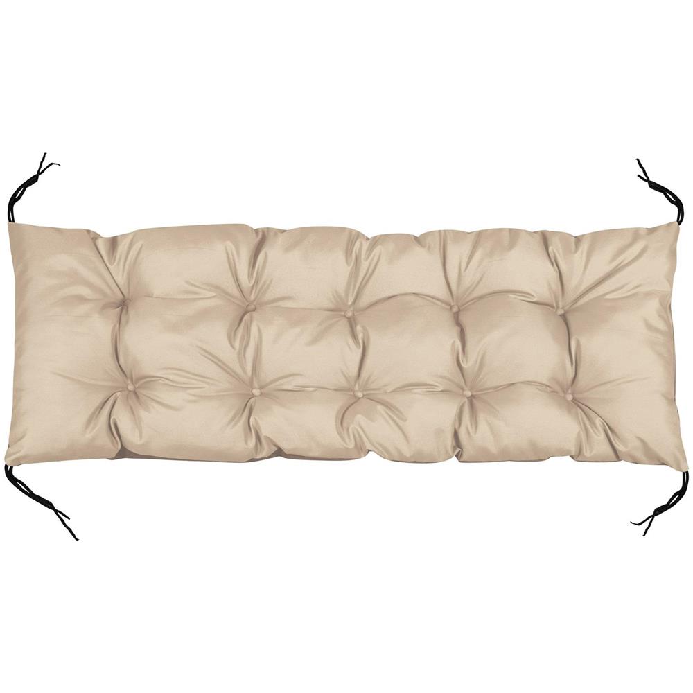 Cuscino da giardino impermeabile beige 120x40 cm per panca in pallet - Foto 2
