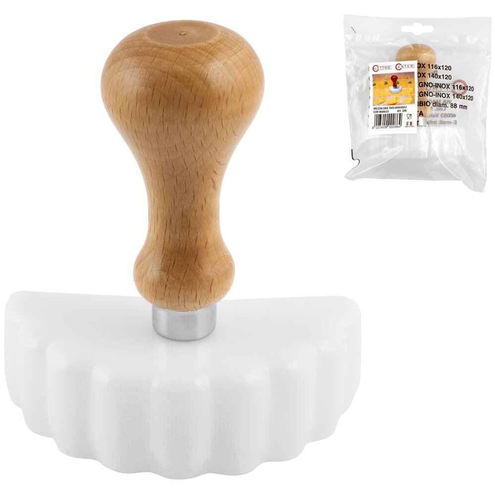 Taglia Ravioli Mezzaluna Manico Legno - Foto 1