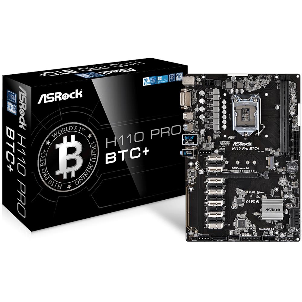 Scheda Madre H110 Pro BTC+ Socket LGA 1151 Chipset H110 ATX - Foto 1