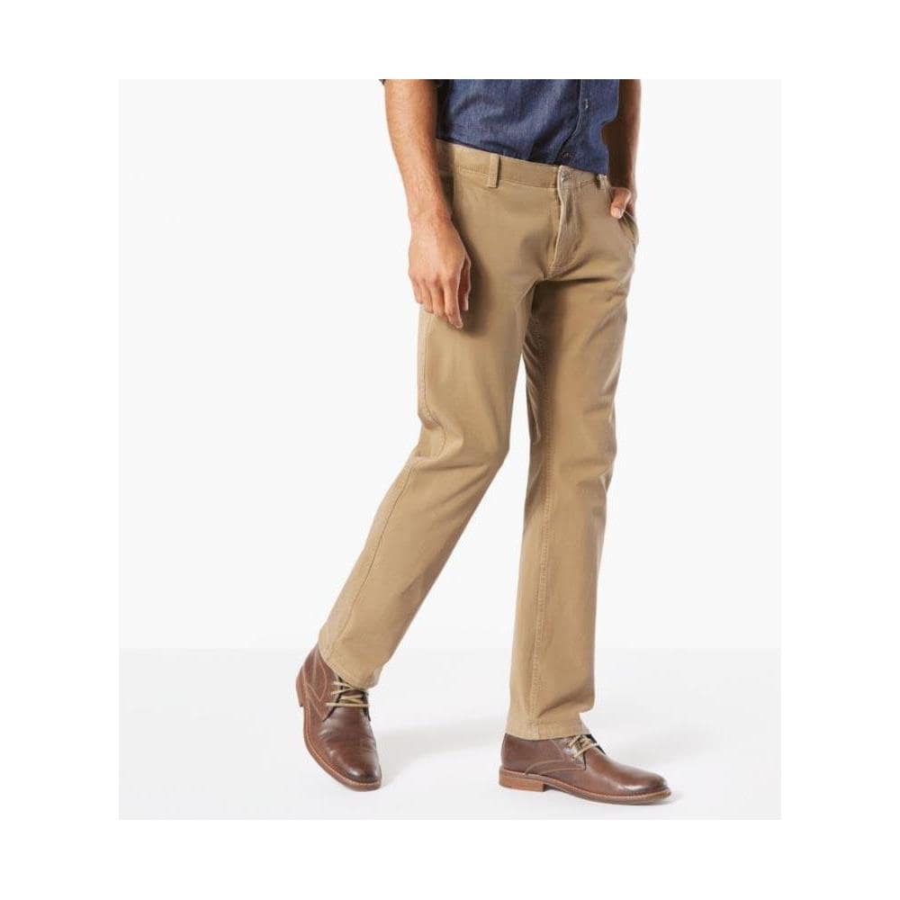 Pantaloni Alpha Khaki Smart 360 Flex Slim Tapered L32 Abbigliamento Uomo W30-l32 - Foto 1