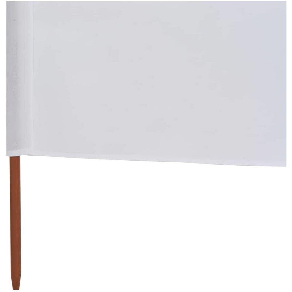 Paravento A 3 Pannelli In Tessuto 400x120cm Bianco - Foto 5