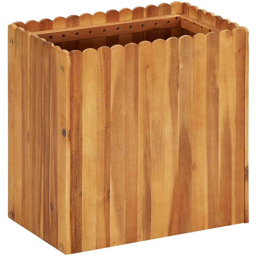Fioriera Da Giardino 50x30x50 Cm In Legno Massello Di Acacia - Foto 1