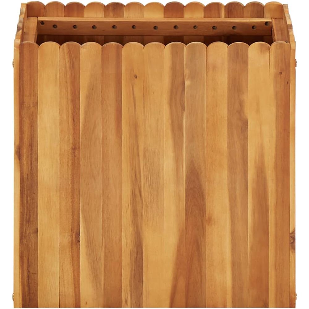 Fioriera Da Giardino 50x30x50 Cm In Legno Massello Di Acacia - Foto 2