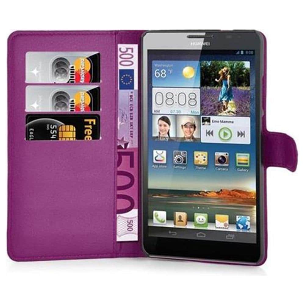 Custodia Compatibile Con Huawei D3 Mate 7 In Violetta Ametista - Coperchio Protettiva Con Chiusura Magnetica, Funzione Stand E Tasca Per Le Carte - Foto 8