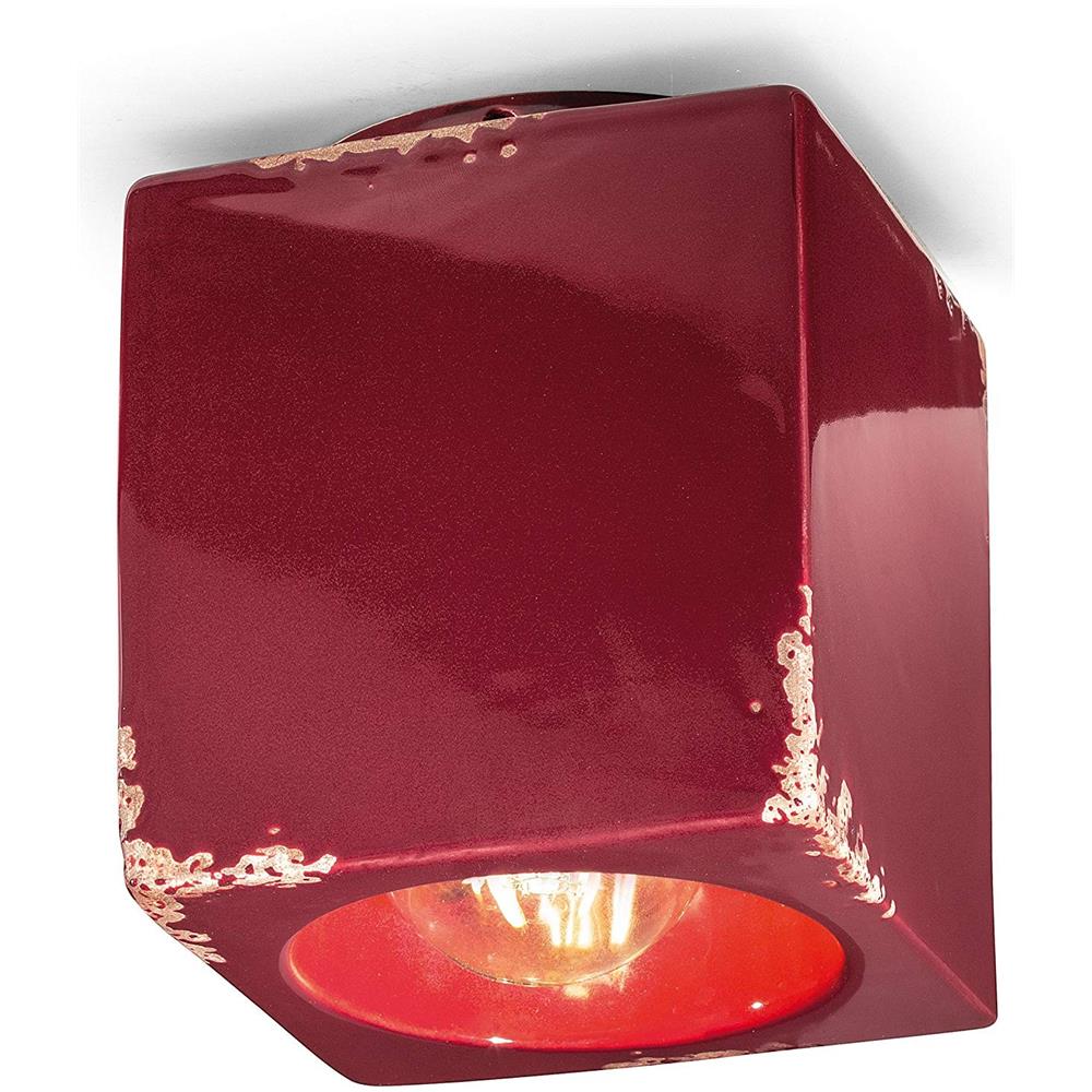 Vintage 987, Plafoniera, - Bordeaux Seta - Foto 1