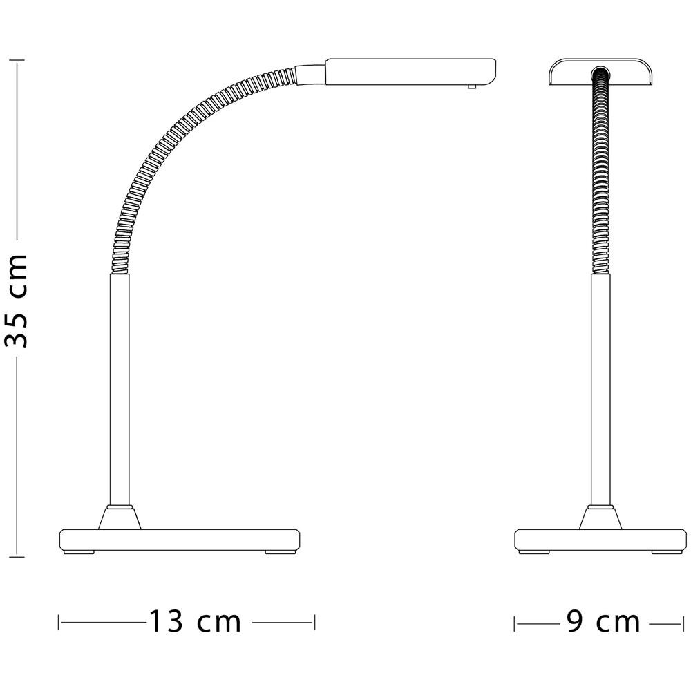 Lampada Da Tavolo Led 3w Nero Kompakt - Foto 2