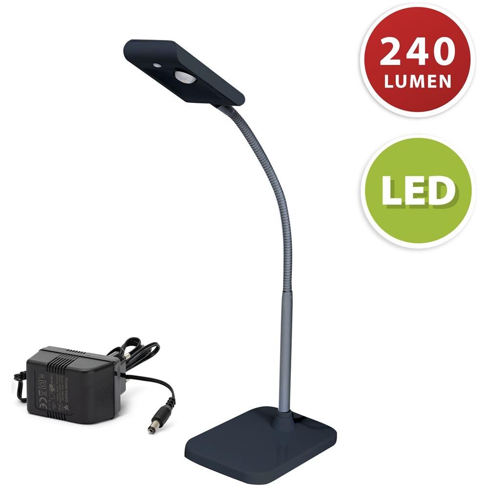 Lampada Da Tavolo Led 3w Nero Kompakt - Foto 5