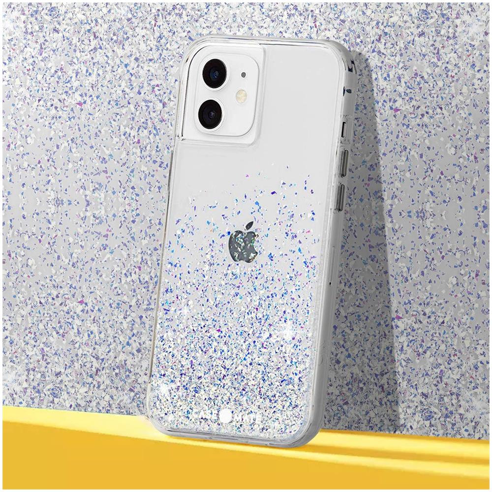 Cover Iphone 12 Mini Case Mate Paillettes Twinkle Ombre Stardust - Blu - Foto 5