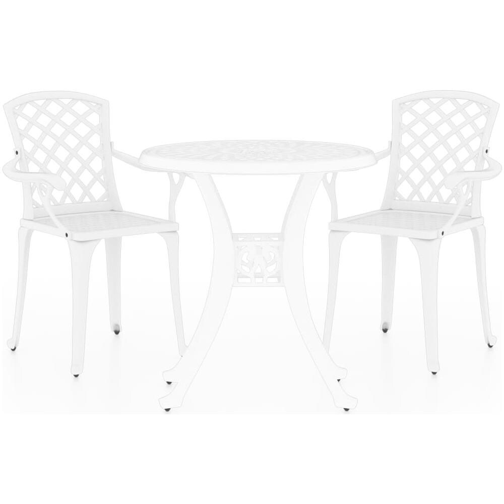 Set Da Bistrot 3 Pz In Alluminio Pressofuso Bianco - Foto 2