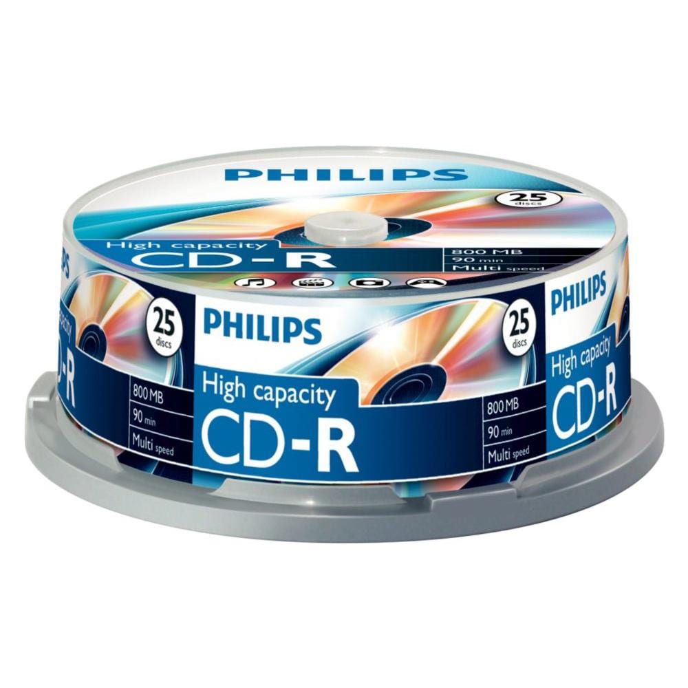 Supporto registrabile CD CR8D8NB25/00 - CD-R - 800 MB - 25 Pacco - 120mm - 1,50 Ora Tempo di registrazione massimo - Foto 2