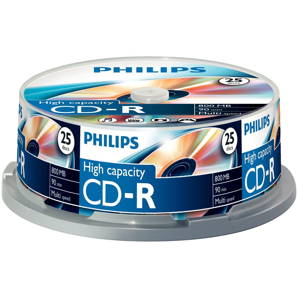Supporto registrabile CD CR8D8NB25/00 - CD-R - 800 MB - 25 Pacco - 120mm - 1,50 Ora Tempo di registrazione massimo - Foto 3