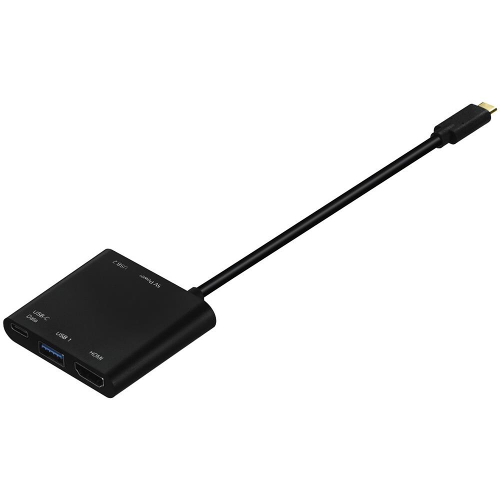 00135729 USB 3.1-C HDMI / USB 3.1-C / USB 3.1-A Nero cavo di interfaccia e adattatore - Foto 2