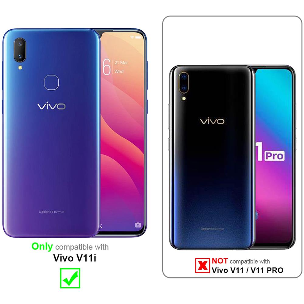 3x Pellicola Armatura A Schermo Intero Compatibile Con Vivo V11i In Trasparente Con Nero - 3x Vetro Temperato (tempered) Di Protezione Del Display In Durezza 9h Con 3d Touch - Foto 2