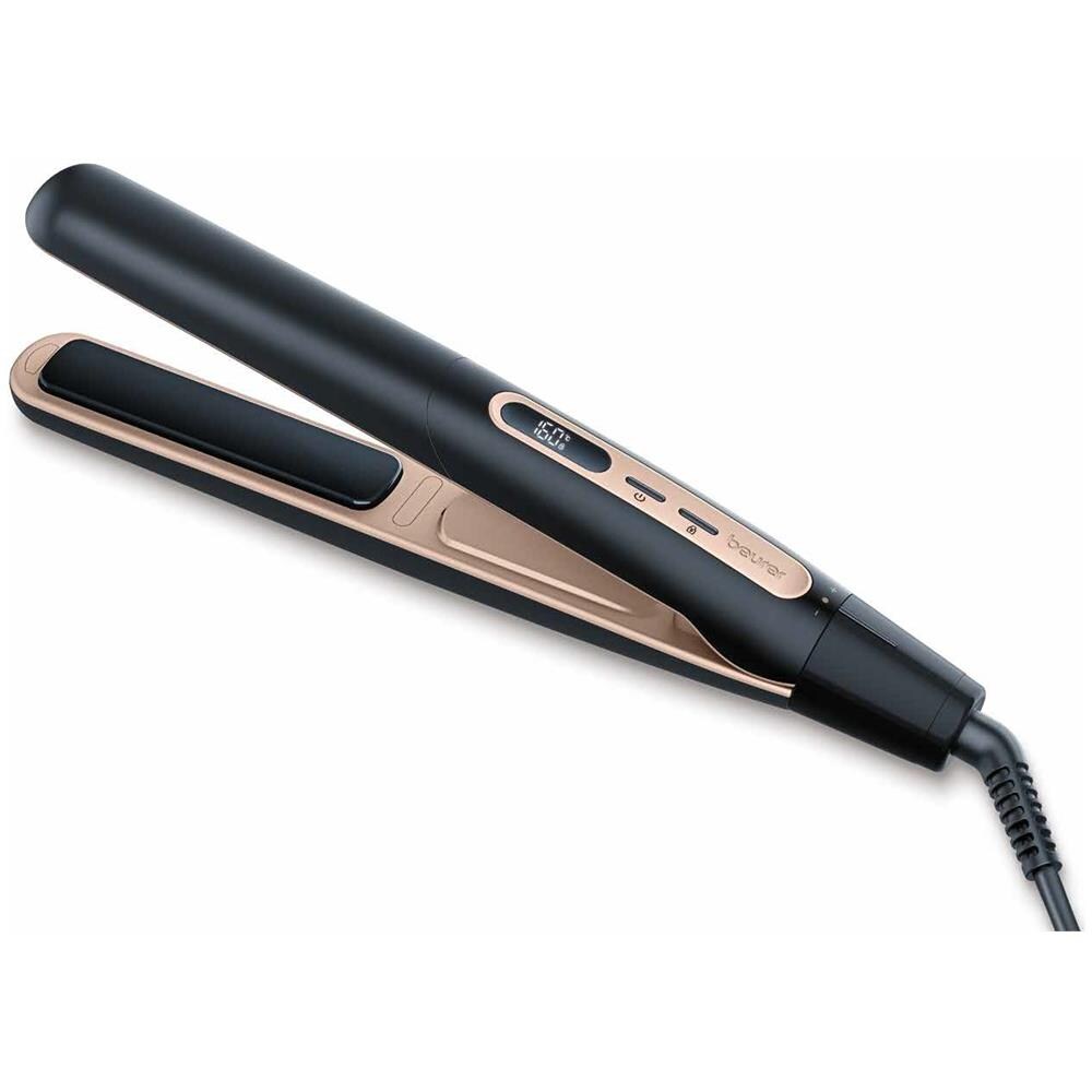 Piastra Per Capelli Beurer Hs 100 Riscaldamento Rapido In 12 Secondi Nero Rosa - Foto 1
