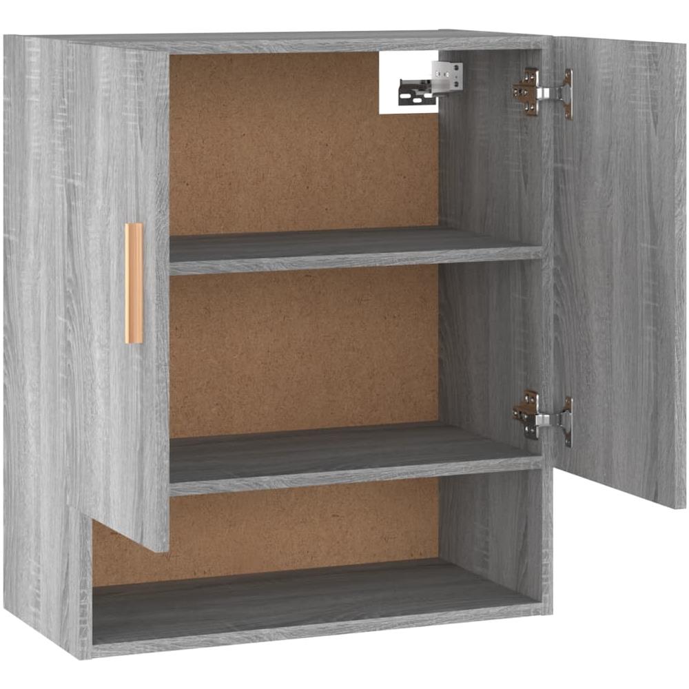 Armadietto A Muro Grigio Sonoma 60x31x70cm In Legno Multistrato - Foto 8