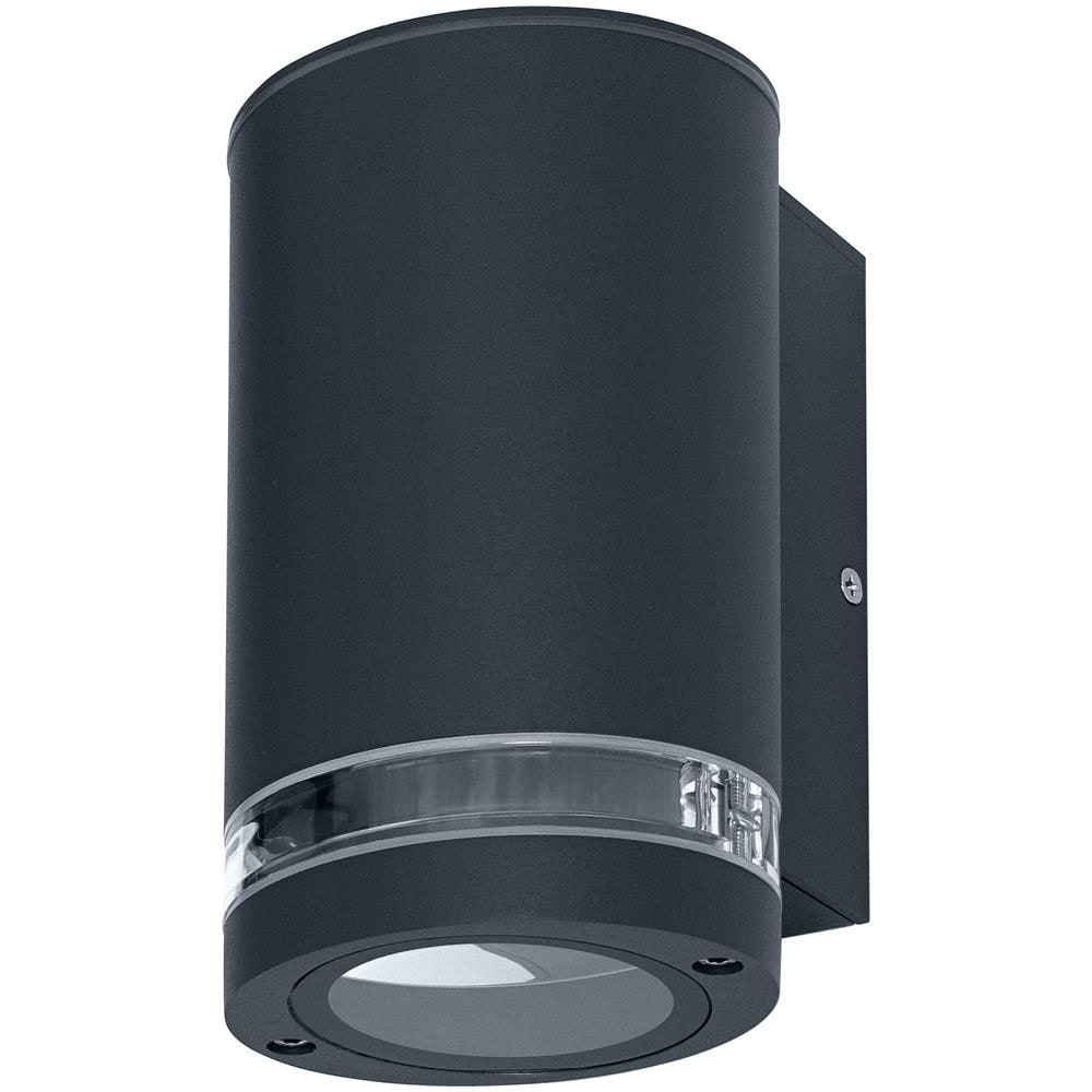 Lampada Da Parete A Led Di Ledvance Per 1x Lampadine Gu10, Luce Di Design Per Esterna, Per Illuminazione Indiretta A 1 Lati Con Anello Di Dumping, Realizzato In Alluminio In Grigio Scuro, Muro Di Gap Del Raggio Endura In Basso Gu10 - Foto 1
