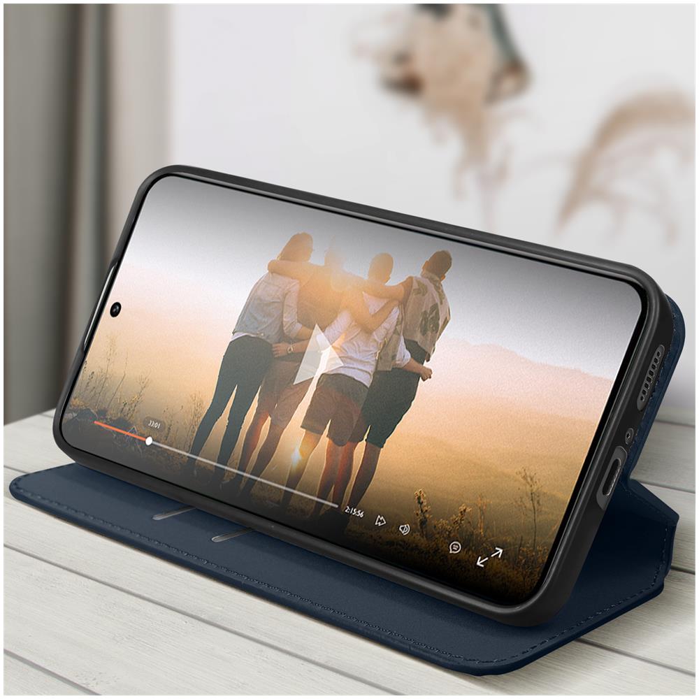 Custodia Per Xiaomi 13 Pro Portafoglio Funzione Supporto Video Blu - Foto 2