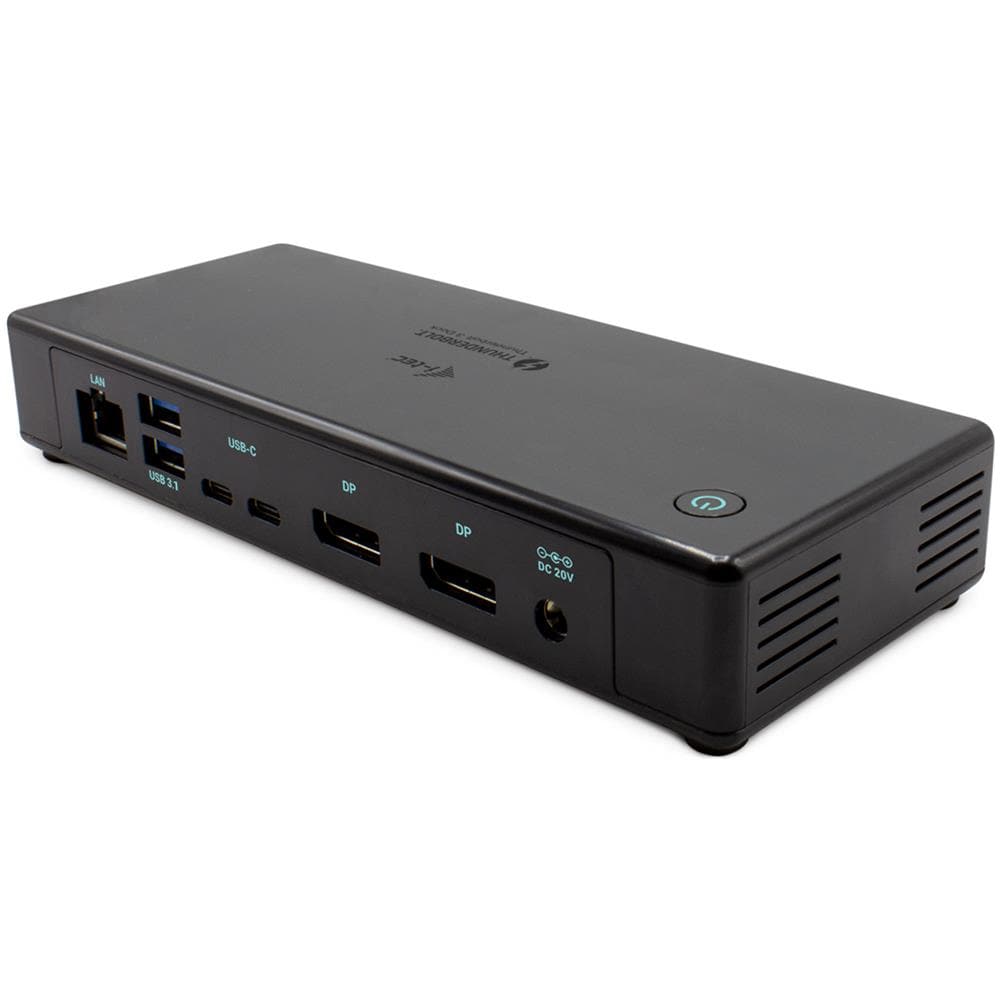 TB3CDUALDPDOCKPD replicatore di porte e docking station per laptop Cablato Thunderbolt 3 Nero - Foto 2
