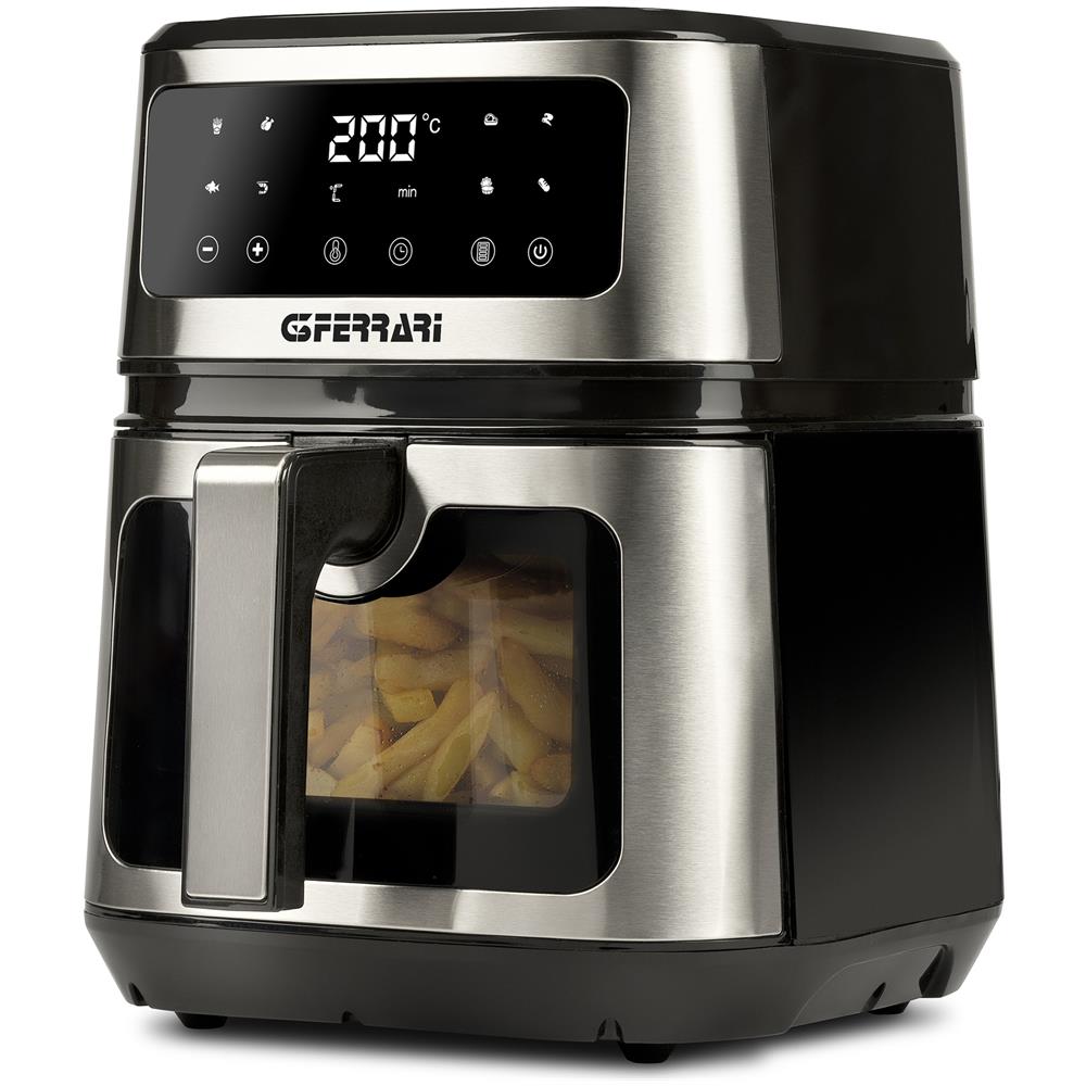 Friggitrice ad Aria FRIGGISANO G10171 Capacità 5 Litri 1200 Watt Colore Acciaio Inox - Foto 2