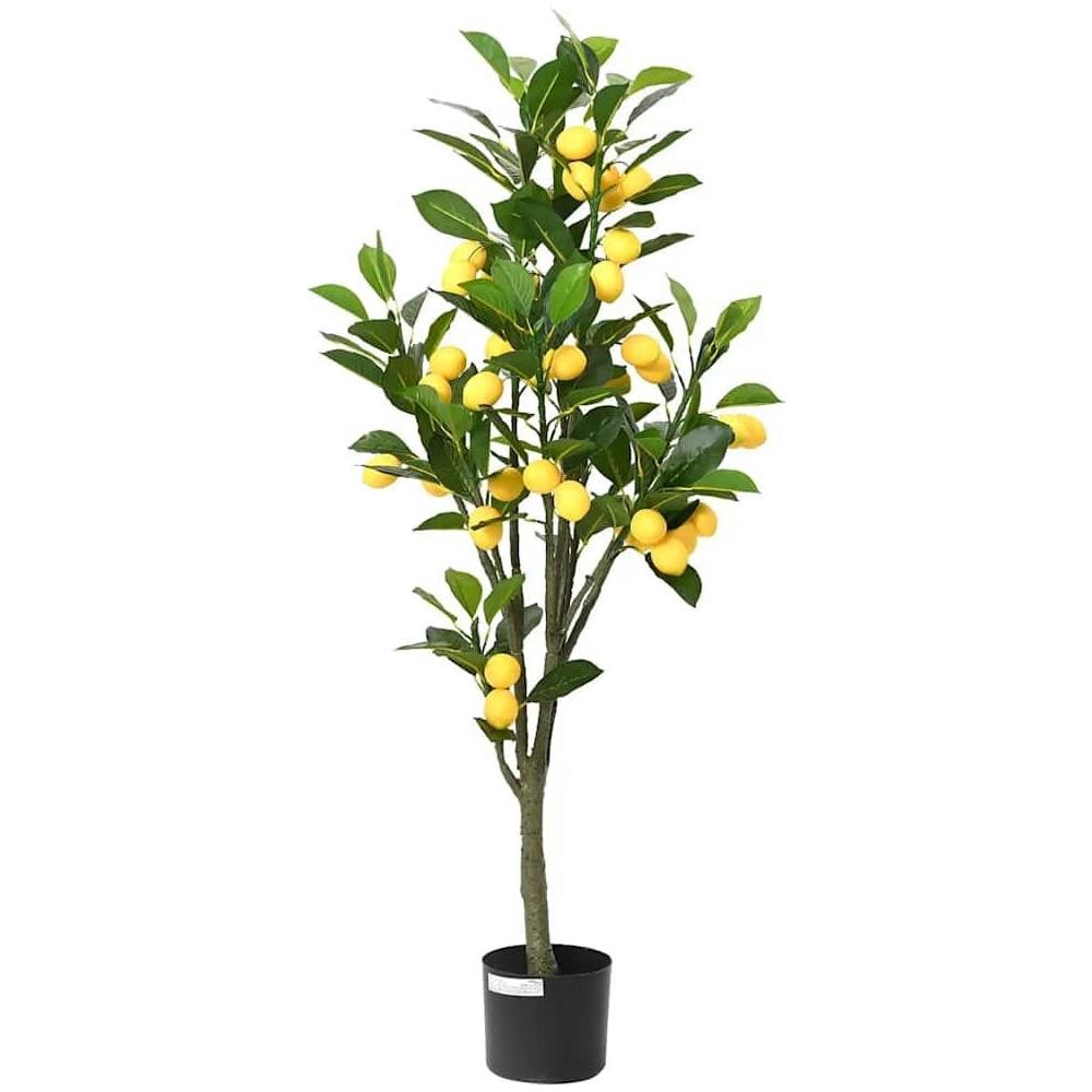Albero di Limoni Artificiale 136 Foglie 120 cm Verde - Foto 1