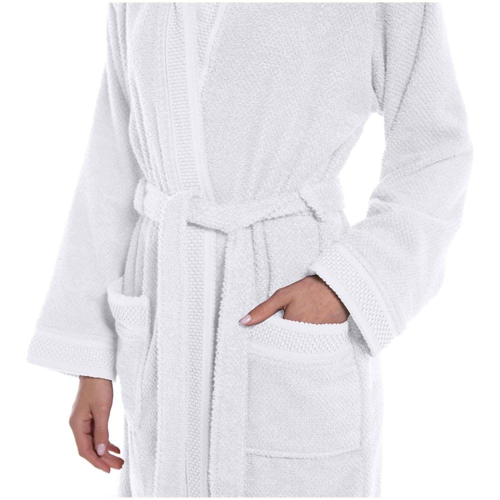 Accappatoio Con Cappuccio Spugnissima Gim In Cotone Colore Bianco Misura Xlxxl - Foto 3
