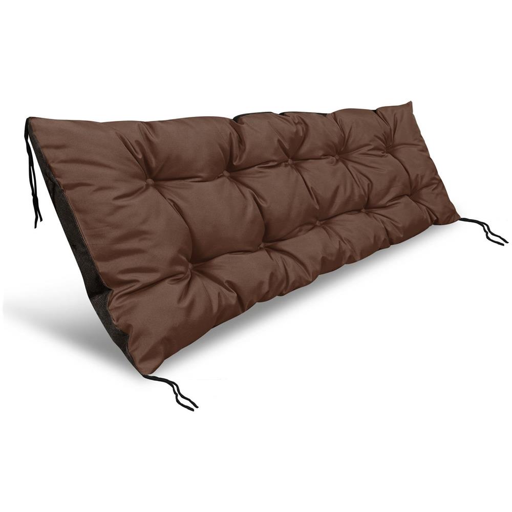 Cuscino da giardino impermeabile marrone 120x40 cm per panca in pallet - Foto 1