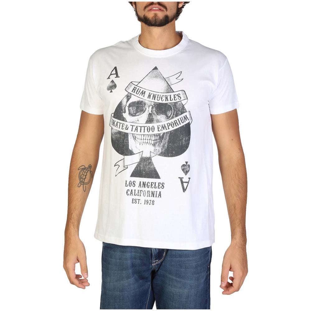 T-shirt Uomo Bianco Dnmts044wht Taglia M - Foto 1