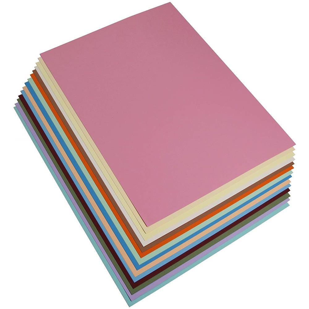 975399c Maya Incluso Di 28fogli Di Carta Disegno 185g 29,7x 42cm Assortimento Pastello Assortiti - Foto 1