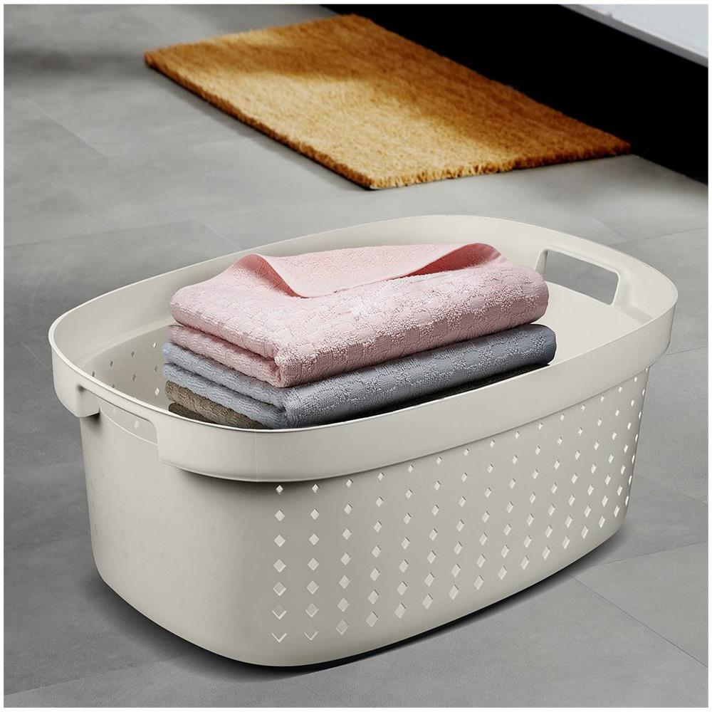 Portabiancheria 42 L Seoul Bianco Con Manico - Foto 2