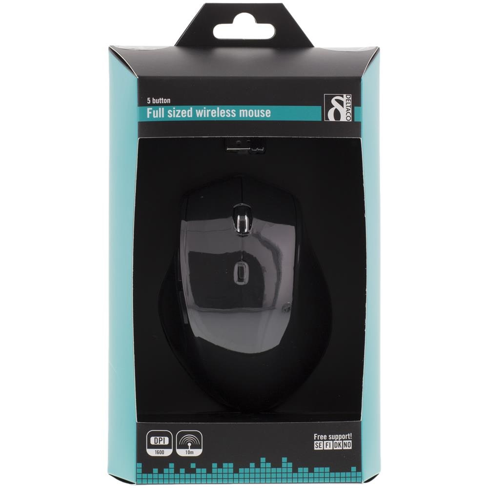 Mouse Ottico Wireless, 6 Pulsanti Con Scroll, 1600 Dpi, Nero - Foto 8