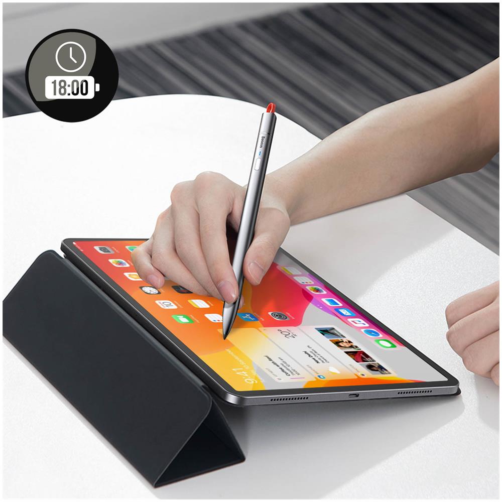 Pennino Touchscreen Apple Ipad Punta 1mm Reiezione Del Palmo Baseus Square Line - Foto 2