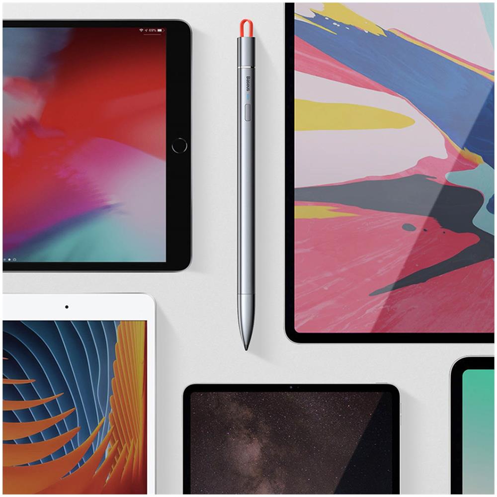 Pennino Touchscreen Apple Ipad Punta 1mm Reiezione Del Palmo Baseus Square Line - Foto 5