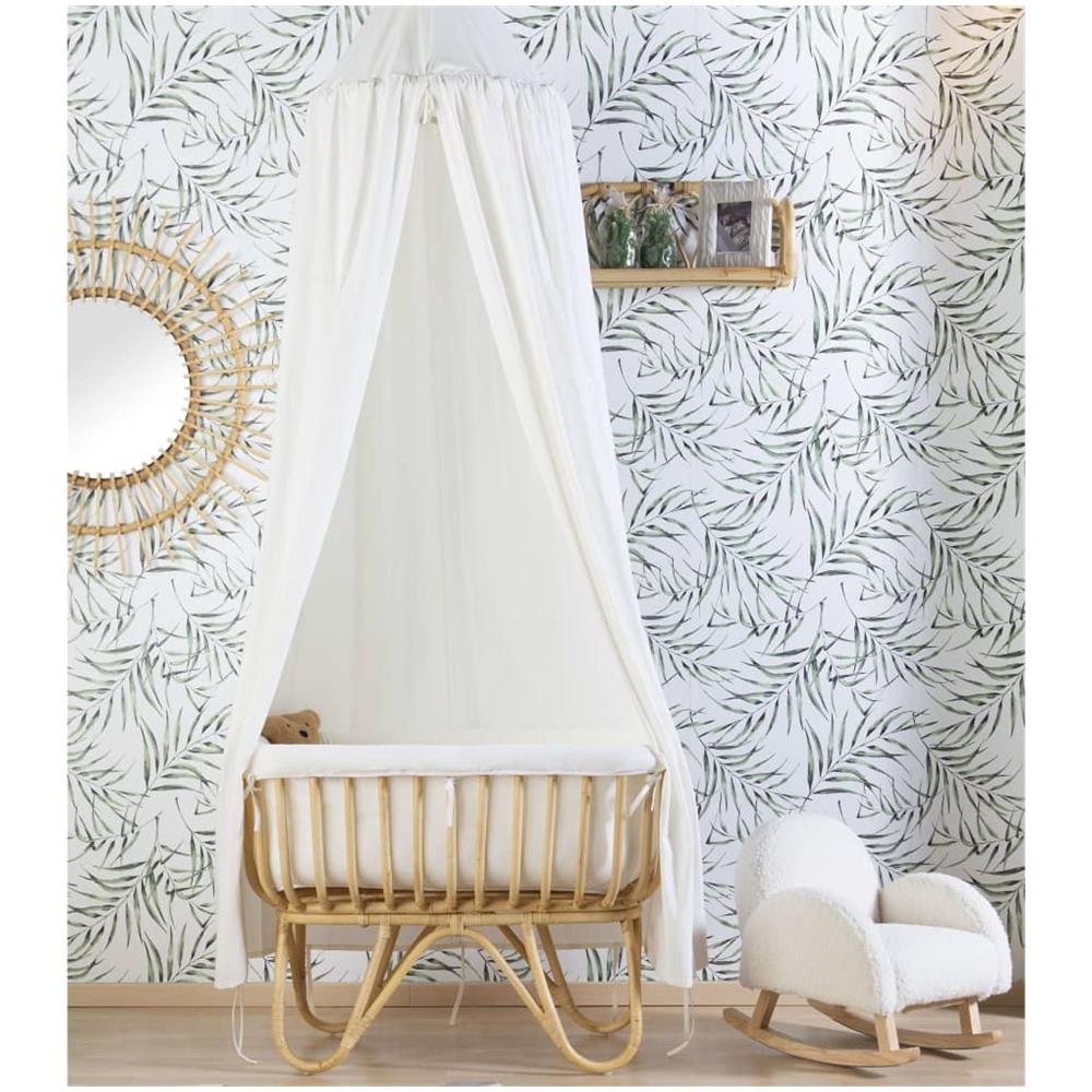 Sedia a Dondolo per Bambini in Peluche Avorio - Foto 2