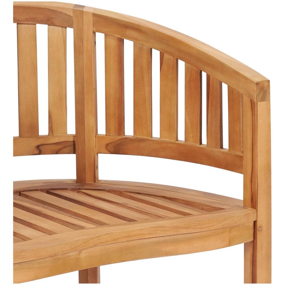 Set Salotto da Giardino 5 pz Design Curvo in Massello di Teak - Foto 1