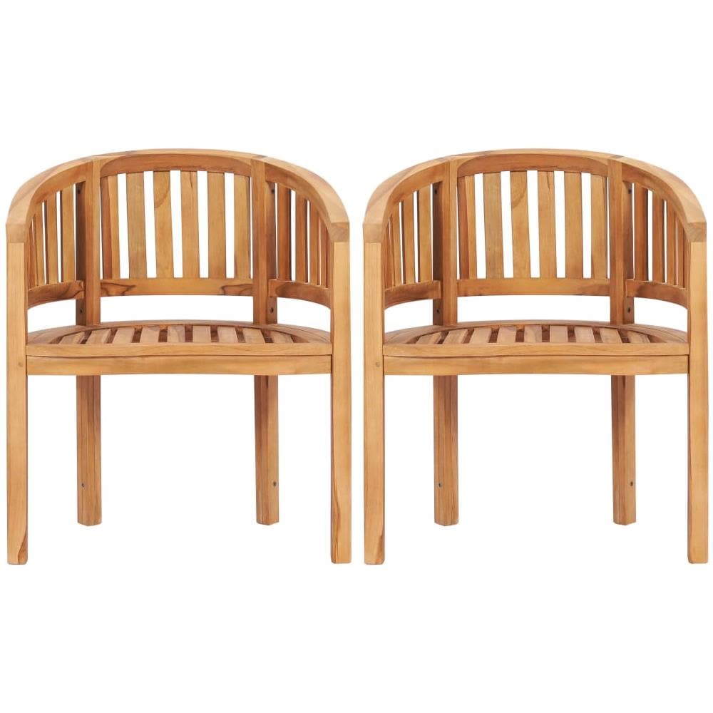 Set Salotto da Giardino 5 pz Design Curvo in Massello di Teak - Foto 3