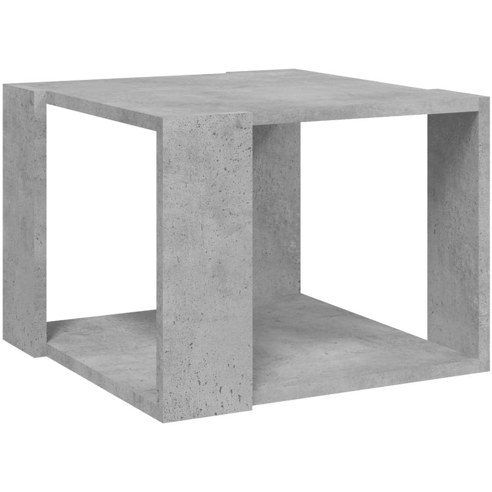 Tavolino da Salotto Grigio Cemento 40x40x30cm Legno Multistrato - Foto 1