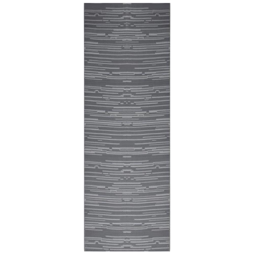 Tappeto Per Esterni Antracite 80x250 Cm In Pp - Foto 2