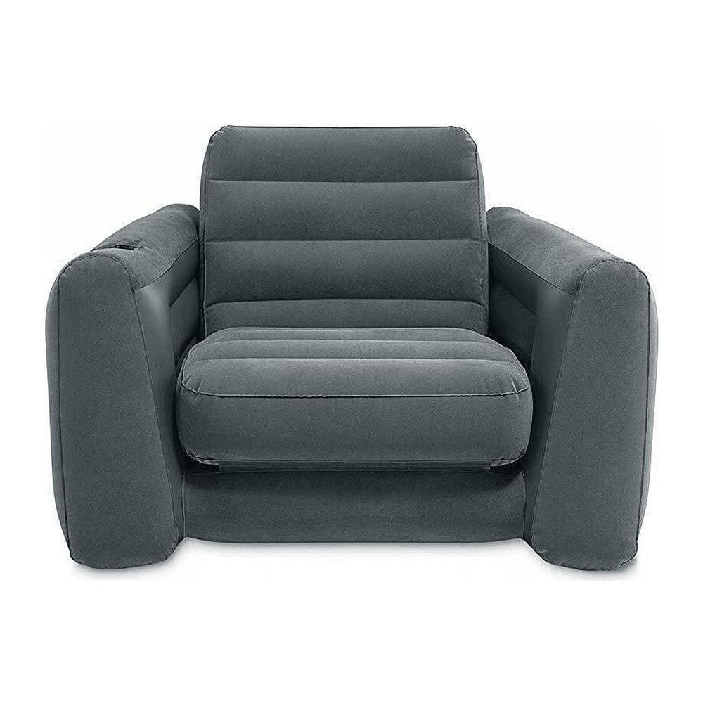 Poltrona Letto 117x224x66 Cm Grigio Scuro - Foto 2