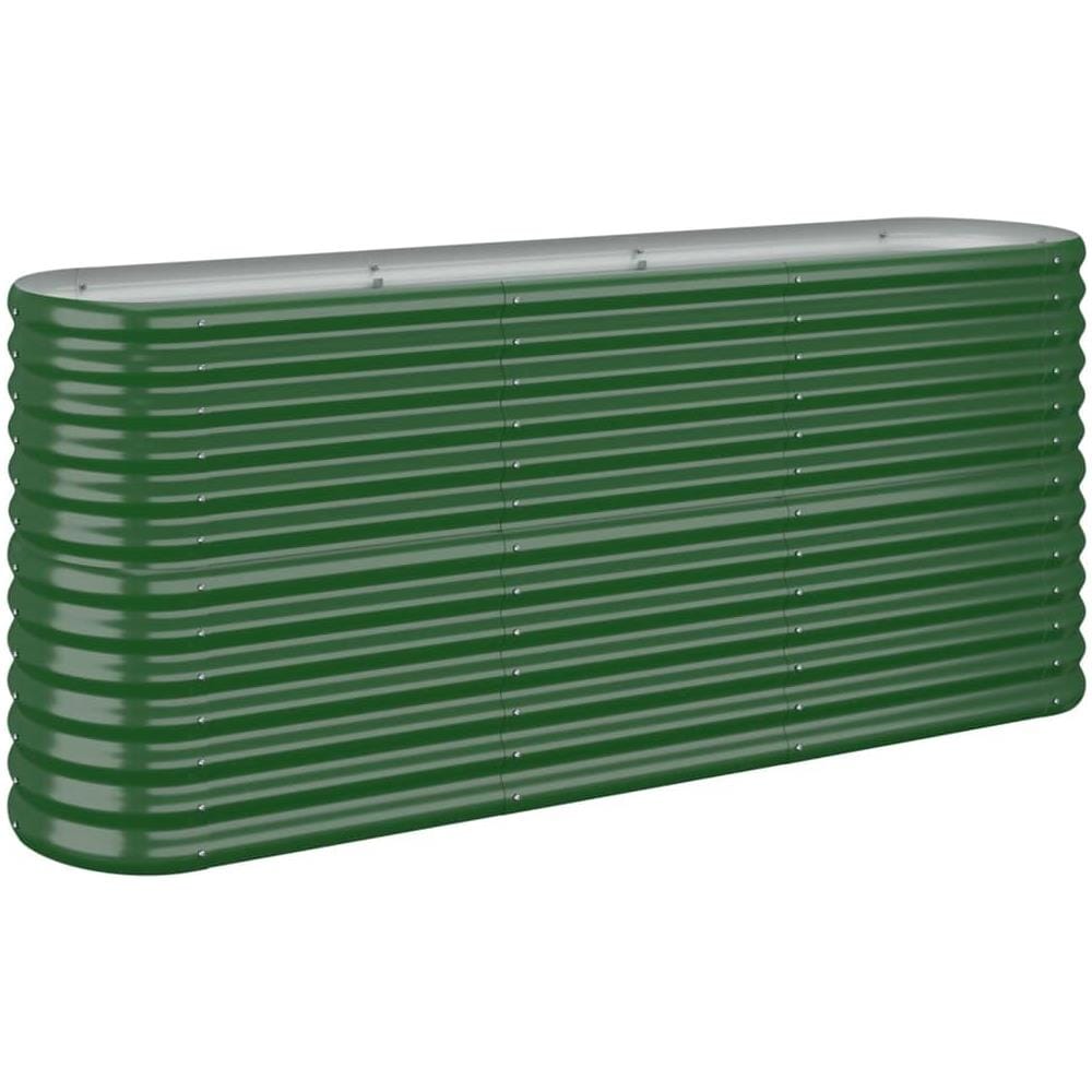 Letto Giardino Acciaio Verniciato a Polvere 152x40x68 cm Verde - Foto 1