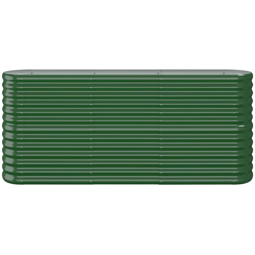 Letto Giardino Acciaio Verniciato a Polvere 152x40x68 cm Verde - Foto 2