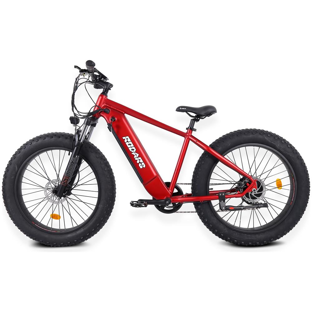 Kraken - Rosso Metallico - 250w / 10ah - Bicicletta Elettrica Fat Bike - Fat Tire E-bike - Foto 2