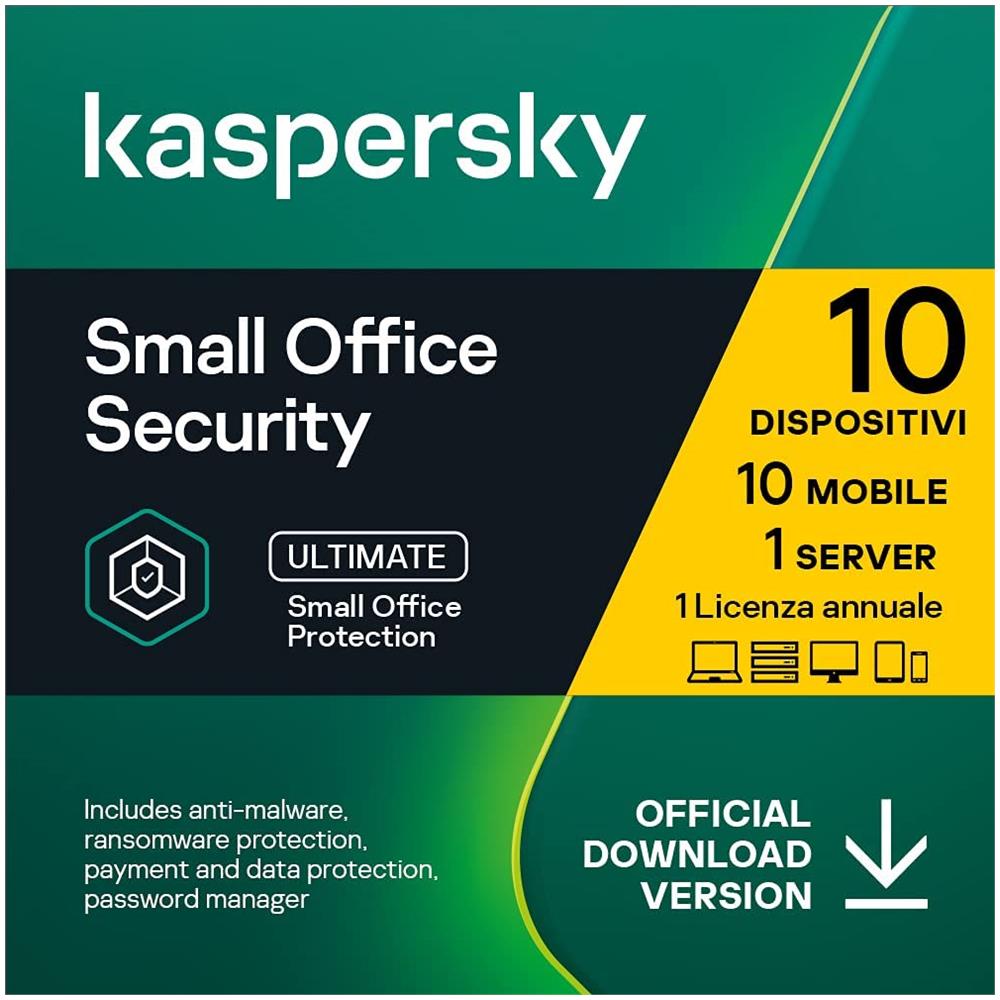 Small Office Security 2025 | 10 Dispositivi 10 Mobile 1 File Server | 1 Anno | Pc / Mac / Android / Server | Codice D'attivazione Via Email - Foto 2