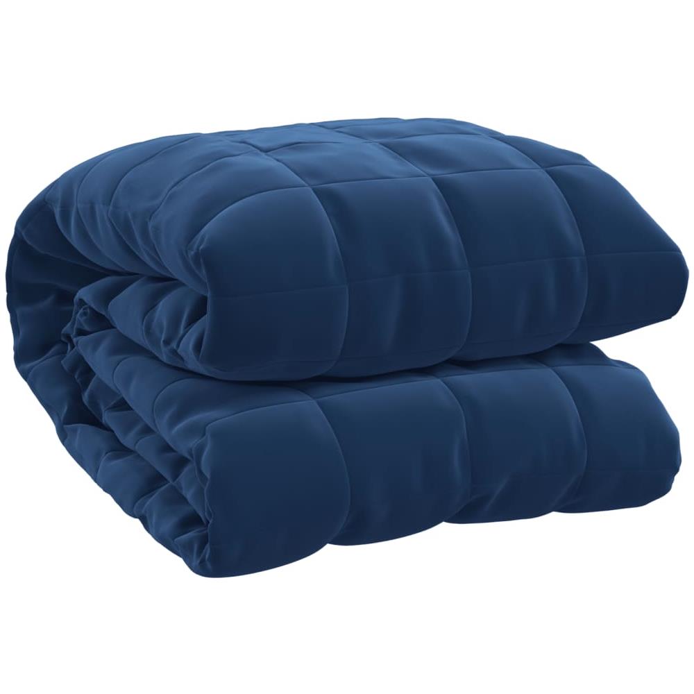 Coperta Ponderata Blu 135x200 Cm 10 Kg Tessuto - Foto 3