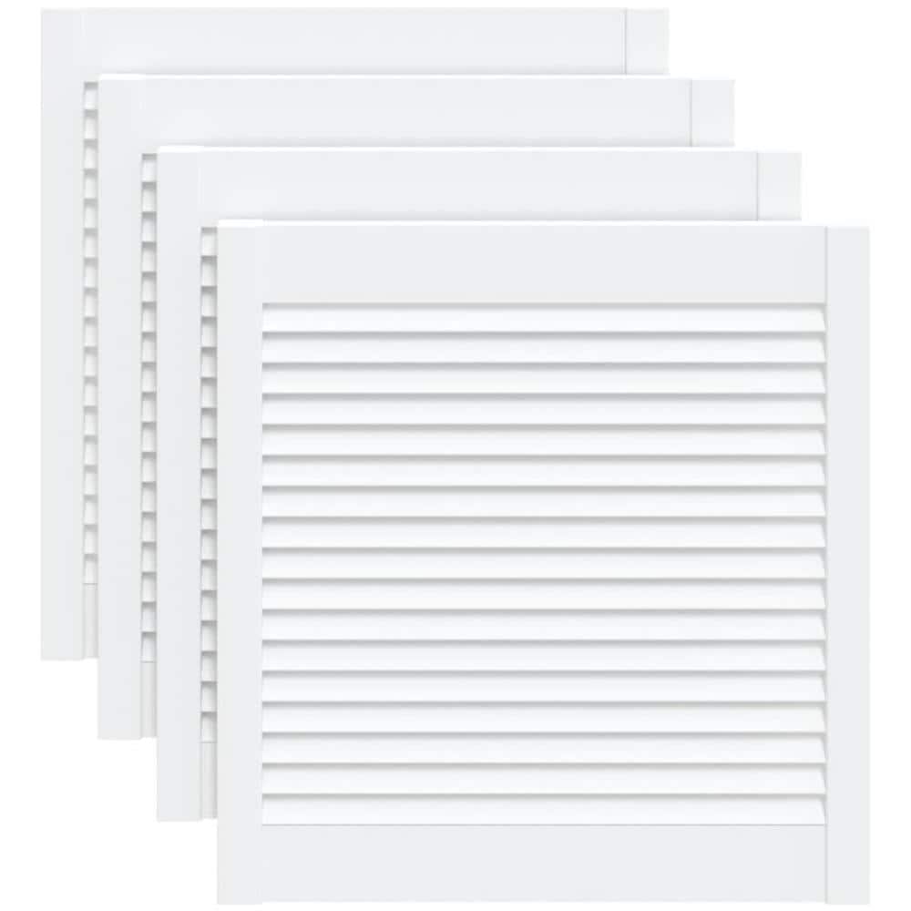 Ante a Lamelle 4 pz Bianche 61,5x59,4 cm in Legno di Pino - Foto 1