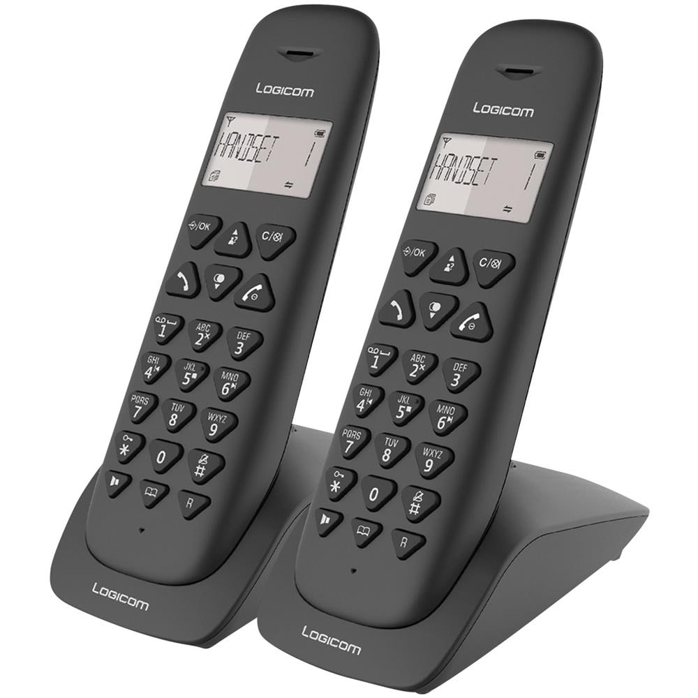 Set 2 Cordless Vega 255t Duo, Segreteria Telefonica E Registratore Nero - Foto 1