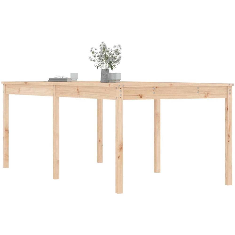Tavolo Da Giardino 203,5x100x76 Cm In Legno Massello Di Pino - Foto 7