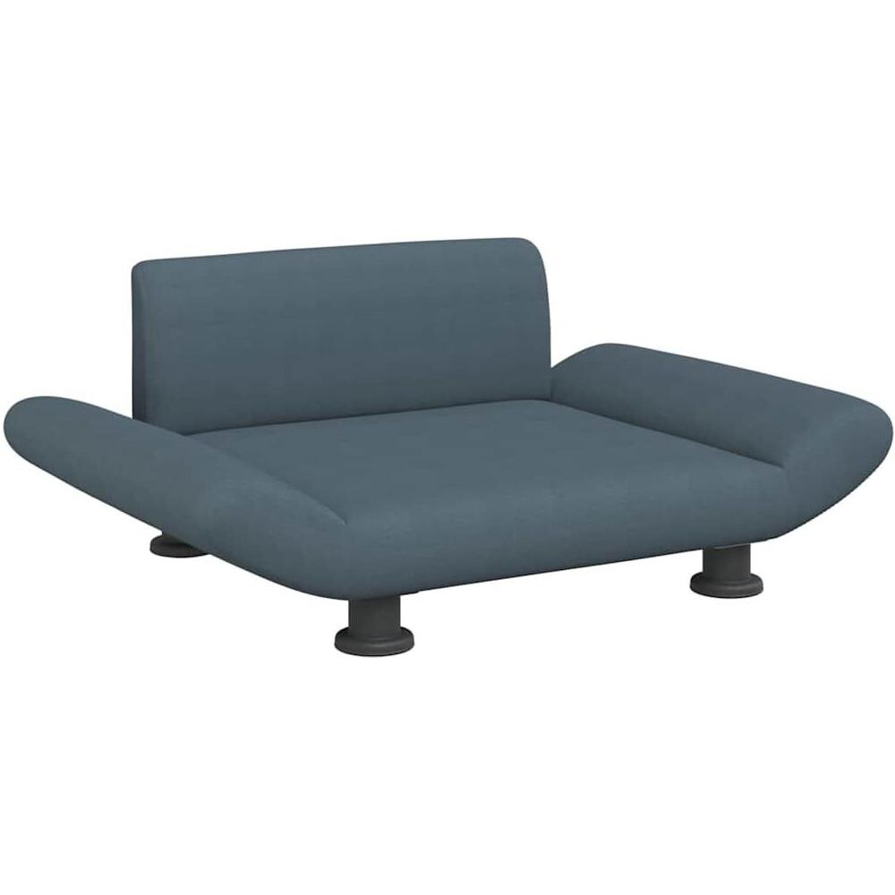 Lettino per Cani Grigio Scuro 70x45x28 cm in Tessuto - Foto 1