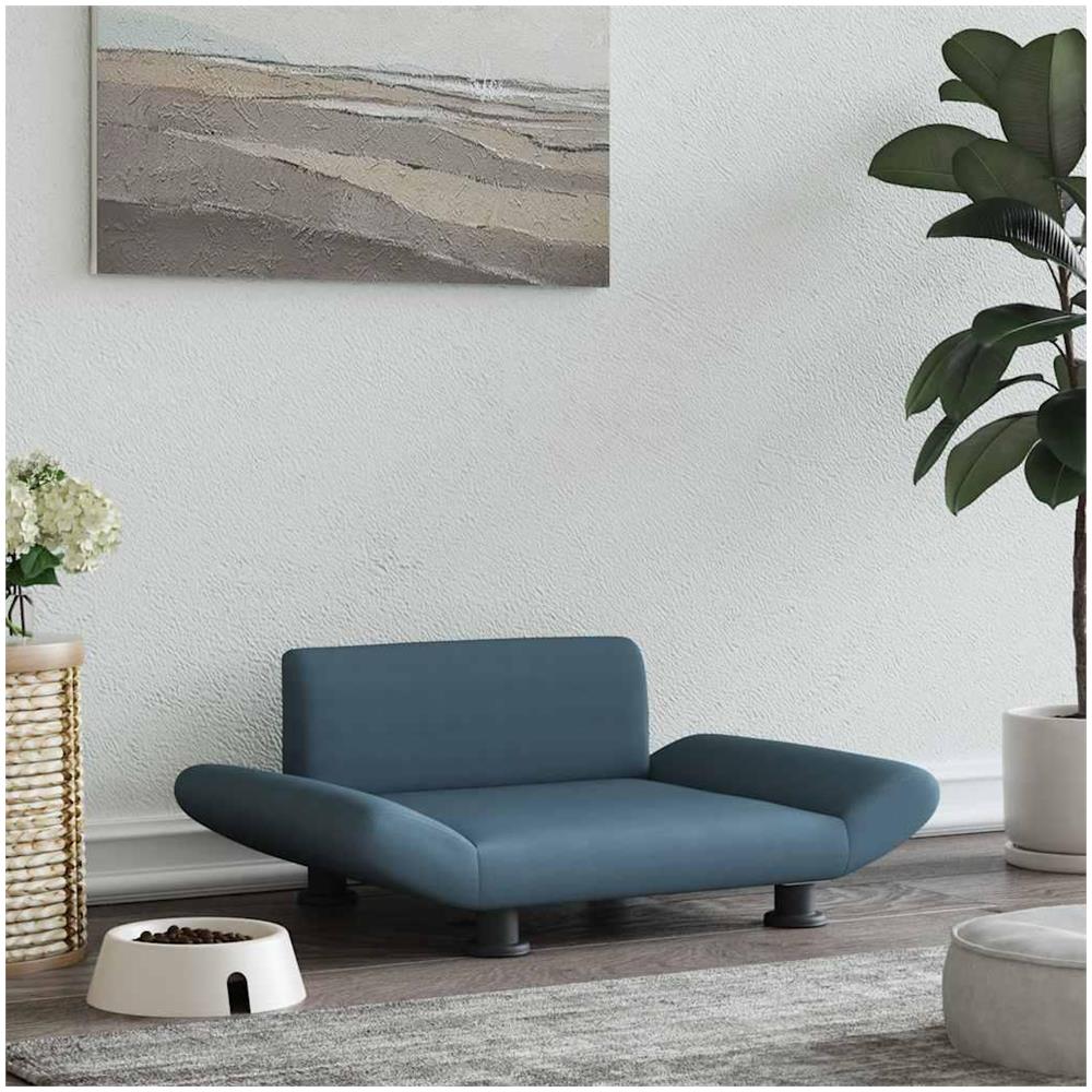 Lettino per Cani Grigio Scuro 70x45x28 cm in Tessuto - Foto 2