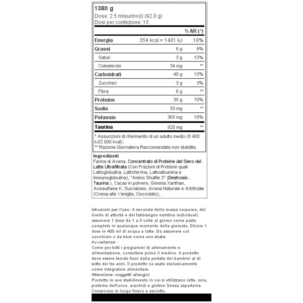 Oat 'n' Whey 3.04 Lbs (1380g) - Scitec - Sostitutivi Dei Pasti (mrp) - Cioccolato - Foto 2