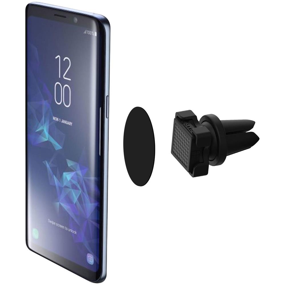 Supporto Auto Magnetico Smartphone Base Magnetica Rotente 360° Nero - Foto 2